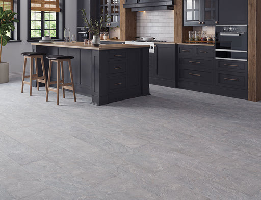 Laminate Tile Flooring – Grey Granite – VarioClic Vento – 244mm x 1204mm – 8mm