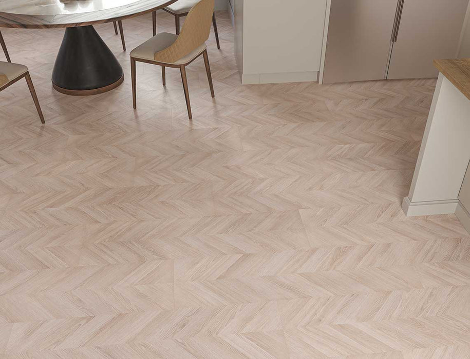 Laminate Chevron Flooring – Taupe Grey – AGT Pruva Arya – 327mm x 1200mm – 8mm