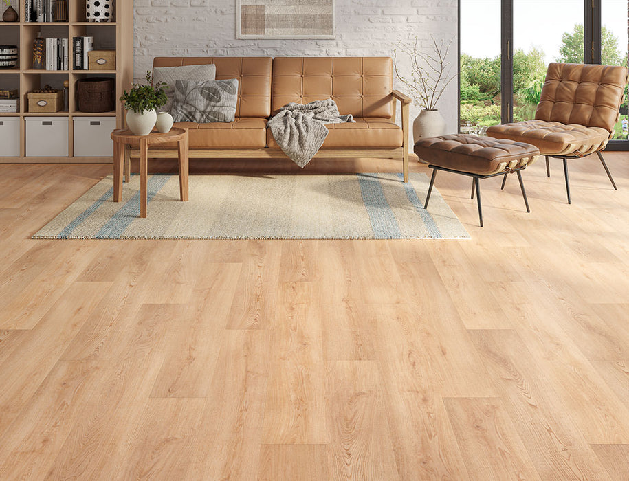 SPC Click Vinyl Flooring – Brown Oak – 180mm x 1220mm – 5/0.5mm