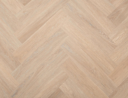 SPC Click Vinyl Herringbone Flooring – Honey Blonde Oak – 128mm x 615mm – 5/0.5mm