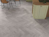 SPC Click Vinyl Herringbone Flooring – Grey Oak – 128mm x 615mm – 5/0.5mm