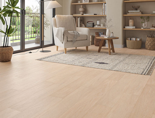 SPC Click Vinyl Flooring – Light Blonde Oak – 180mm x 1220mm – 6.5/0.5mm