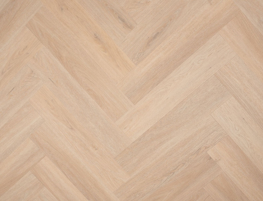 SPC Click Vinyl Herringbone Flooring – Brown Oak – 128mm x 615mm – 6.5/0.5mm