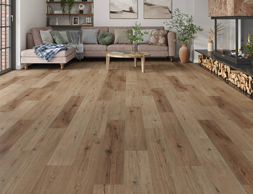 SPC Click Vinyl Flooring – Aged Oak – 180mm x 1220mm – 6.5/0.5mm