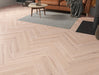 SPC Click Vinyl Herringbone Flooring – Whitewashed Brushed Oak – 127mm x 635mm – 8/0.17mm