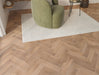Grey Oak engineered oak herringbone flooring 90mm