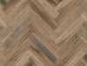 SPC Click Vinyl Herringbone Flooring – Golden Brown Oak – 128mm x 615mm – 6.5/0.5mm