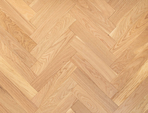 Engineered Oak Herringbone Flooring – Natural Oak – Brushed & Oiled – 70mm x 350mm – 10/2.5mm