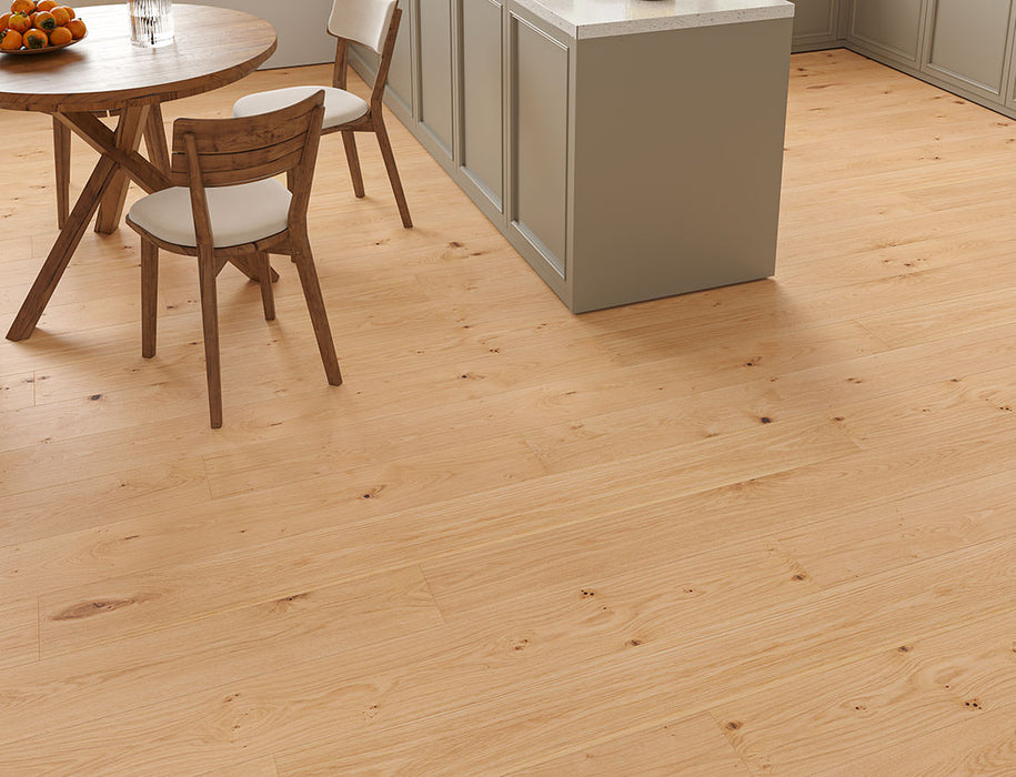 Natural Oak engineered oak plank flooring 190mm