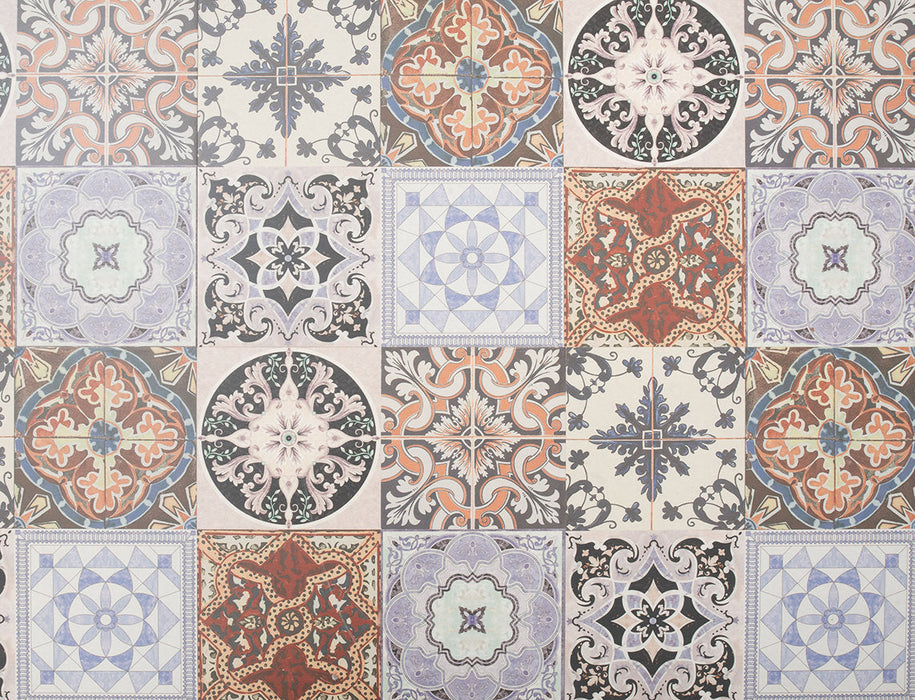 Laminate Tile Flooring – Blue & Brown Geometric – Monarch Grantchester – 405mm x 805mm – 8mm