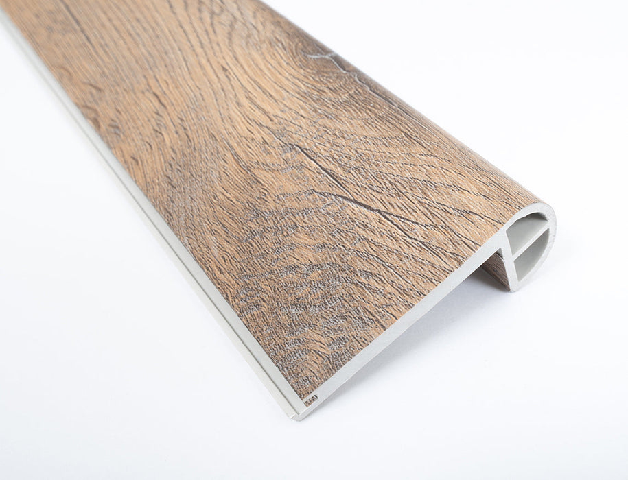 Weathered Chestnut SPC Vinyl Stair Nosing