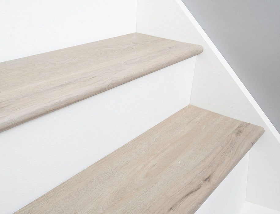 Whitewashed Pine SPC Vinyl Stair Nosing