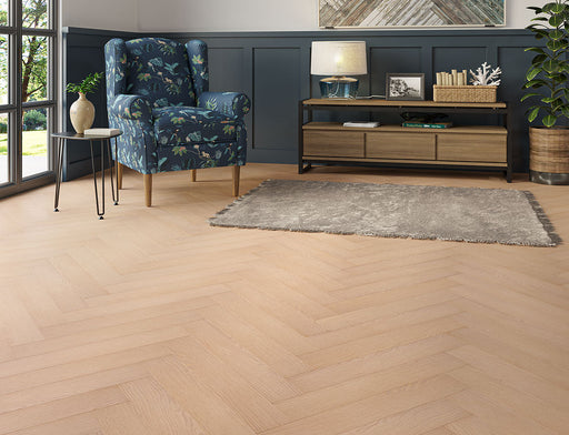 Laminate Herringbone Flooring – Soft Brown – Oakleigh Ripley – 100mm x 600mm – 8mm