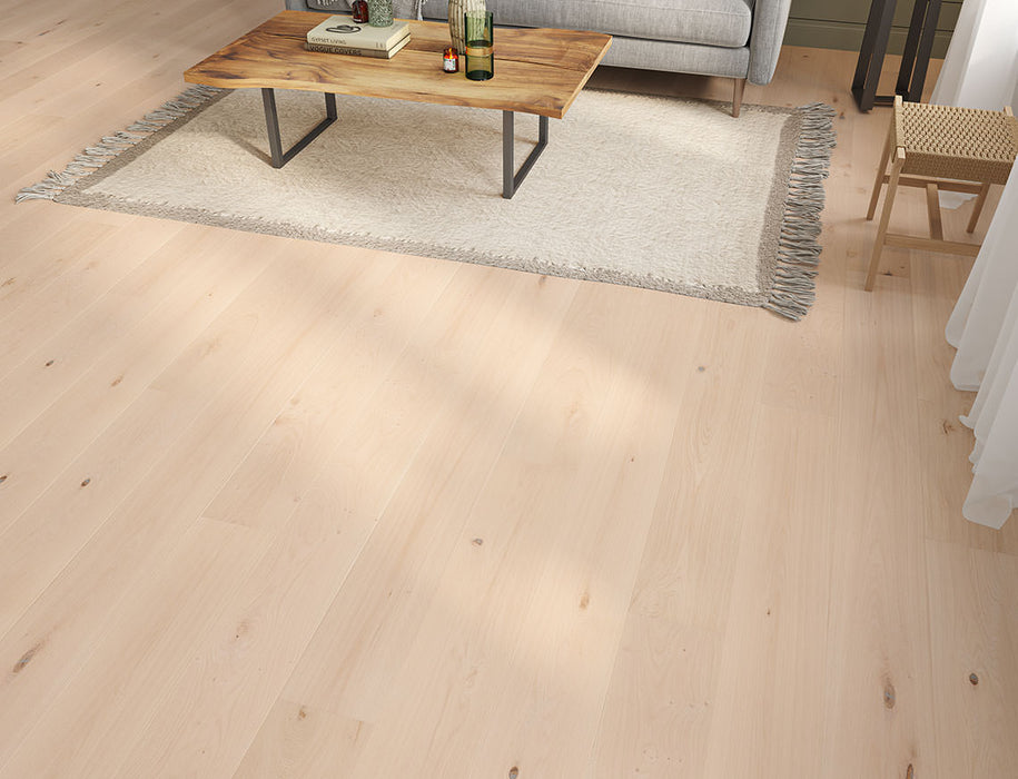 Natural Oak engineered oak plank flooring 190mm