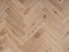 Solid Wood Herringbone Flooring – Natural Oak – Smooth UV Lacquered – 90mm x 400mm – 18mm