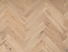 Solid Wood Herringbone Flooring – Natural Oak – Smooth Invisible UV Oiled – 70mm x 350mm – 18mm