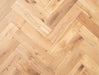 Solid Wood Herringbone Flooring – Natural Oak – Smooth UV Lacquered – 70mm x 350mm – 18mm