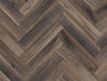 SPC Click Vinyl Herringbone Flooring – Brown Black Oak – 128mm x 615mm – 6.5/0.5mm