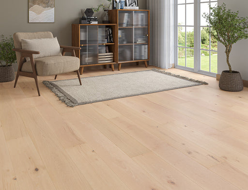 Natural Oak engineered oak plank flooring 190mm