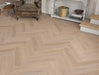 SPC Click Vinyl Herringbone Flooring – Brown Oak – 128mm x 615mm – 6.5/0.5mm