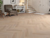 SPC Click Vinyl Herringbone Flooring – Brown Oak – 128mm x 615mm – 6.5/0.5mm