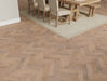 Grey Oak engineered oak herringbone flooring 80mm