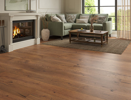 Natural Oak engineered oak plank flooring 220mm