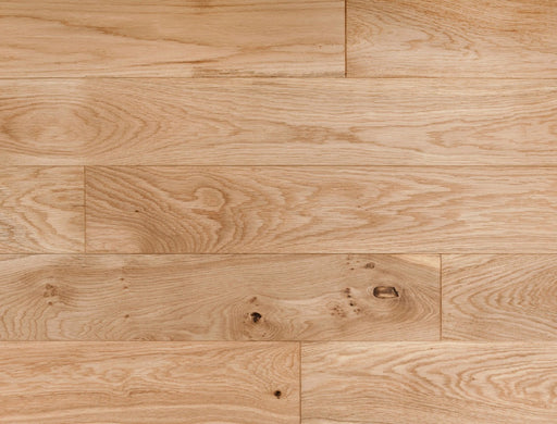 Solid Wood Flooring – Natural Oak – Brushed UV Oiled – 150mm x 300-1200mm – 18mm