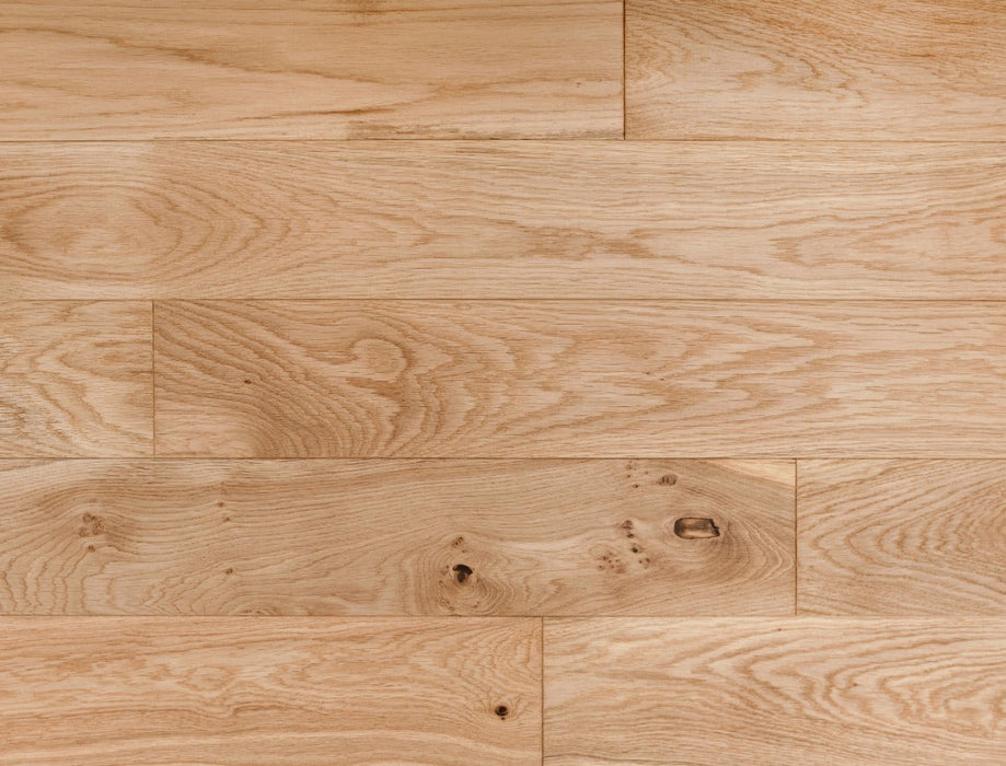 Solid Wood Flooring – Natural Oak – Brushed UV Oiled – 150mm x 300-1200mm – 18mm
