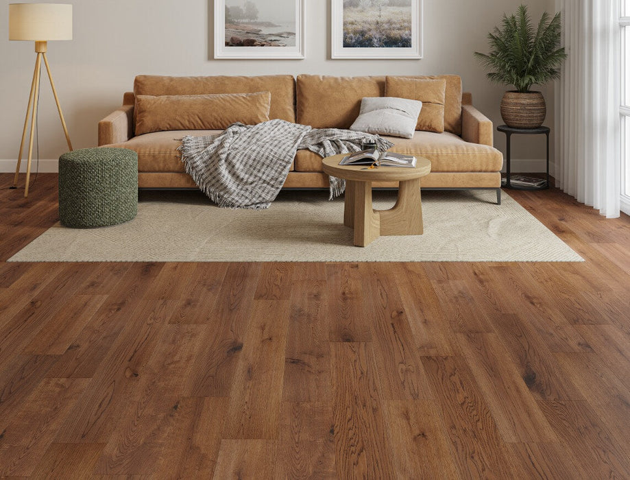 Golden Oak solid wood straight planks flooring – view 2