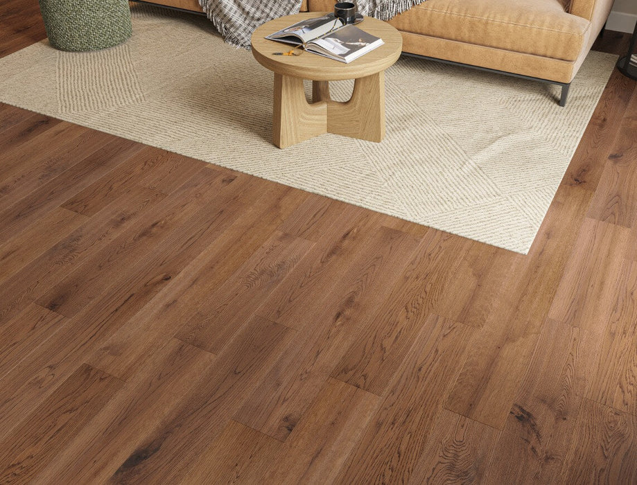 Golden Oak solid wood straight planks flooring – view 3