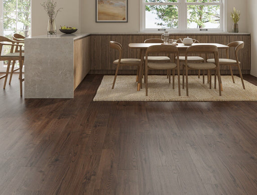 Coffee Brown solid wood straight planks flooring – view 2