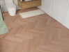 SPC Click Vinyl Herringbone Flooring – Natural Brushed Oak – 127mm x 635mm – 8/0.17mm