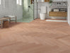 SPC Click Vinyl Herringbone Flooring – Natural Brushed Oak – 127mm x 635mm – 8/0.17mm