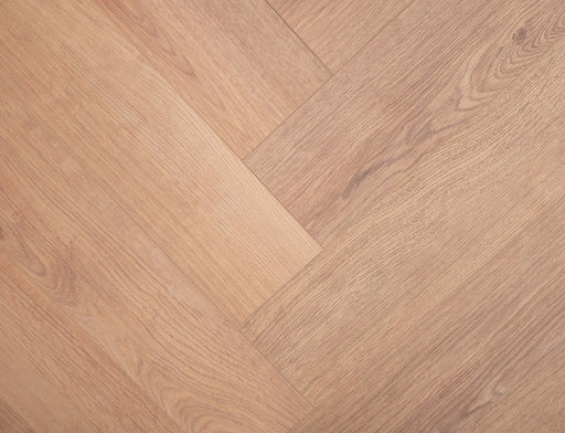 SPC Click Vinyl Herringbone Flooring – Natural Brushed Oak – 127mm x 635mm – 8/0.17mm