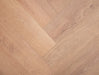 SPC Click Vinyl Herringbone Flooring – Natural Brushed Oak – 127mm x 635mm – 8/0.17mm