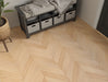 Natural Oak engineered oak chevron flooring 90mm
