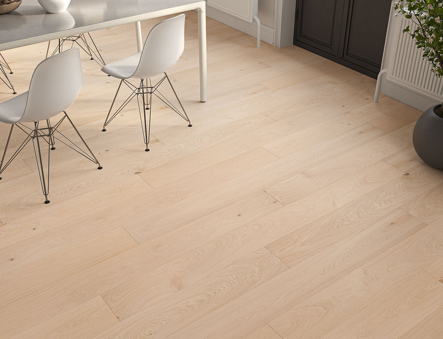 Natural Oak engineered oak plank flooring 190mm