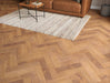 Smoked Oak engineered oak herringbone flooring 90mm