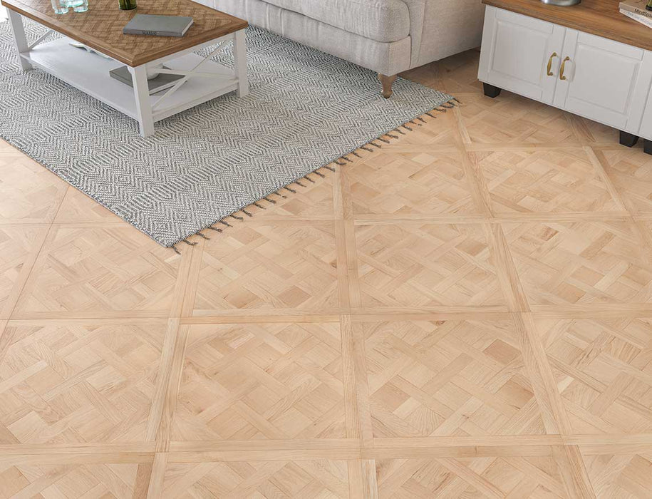 Natural Oak engineered oak versailles flooring 600mm