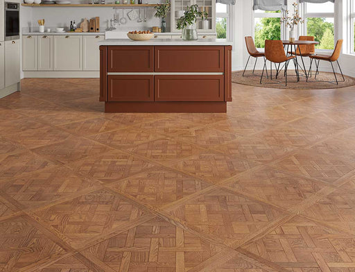 Golden Oak engineered oak versailles flooring 600mm