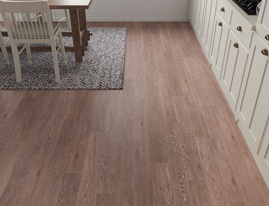 Laminate Flooring – Coffee Brown – VarioClic Milano – 134mm x 1204mm – 12mm