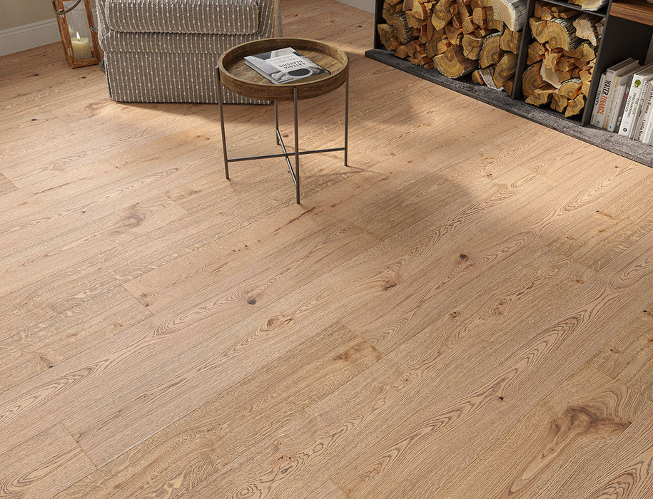 Smoked Oak engineered oak plank flooring 190mm