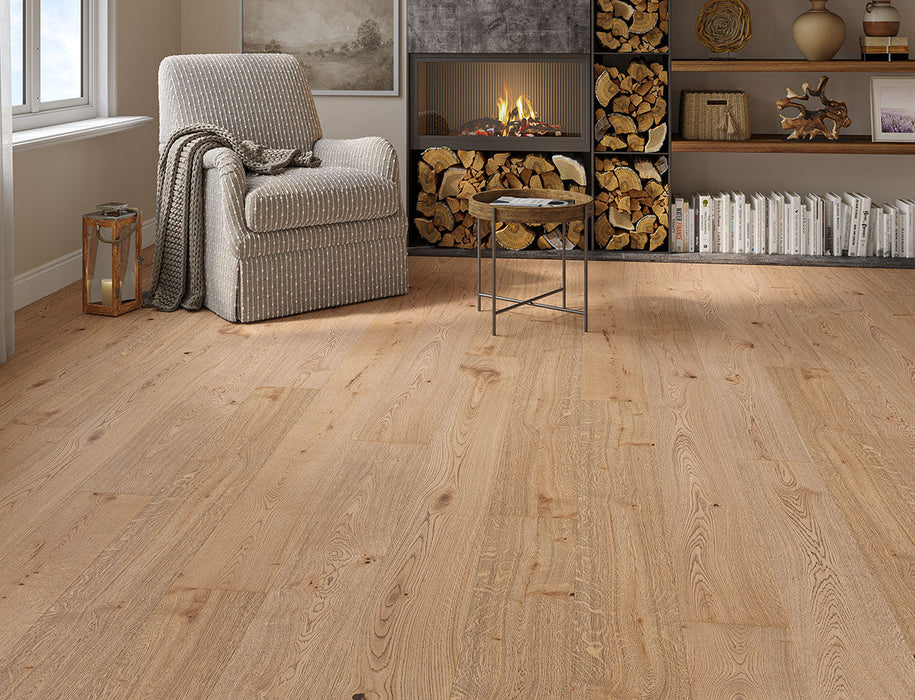Smoked Oak engineered oak plank flooring 190mm