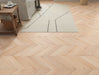 Natural Oak engineered oak chevron flooring 90mm