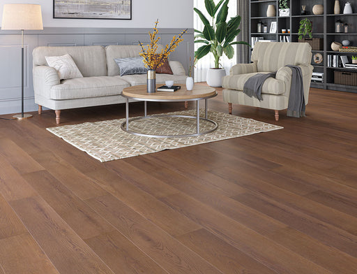 Laminate Flooring – Dark Chocolate – Willow Romsey – 155mm x 1200mm – 8mm