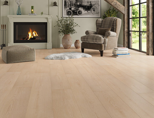Laminate Flooring – Natural Honey – Willow Deluxe Kingham – 155mm x 1200mm – 12mm