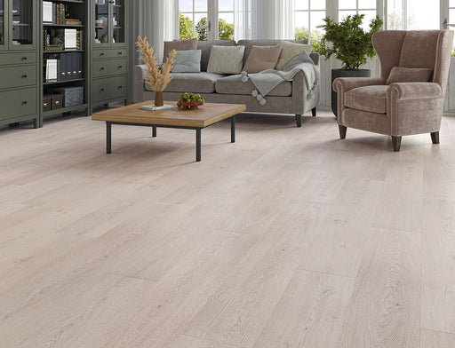 Laminate Flooring – Light Grey – Willow Deluxe Malham – 155mm x 1200mm – 12mm