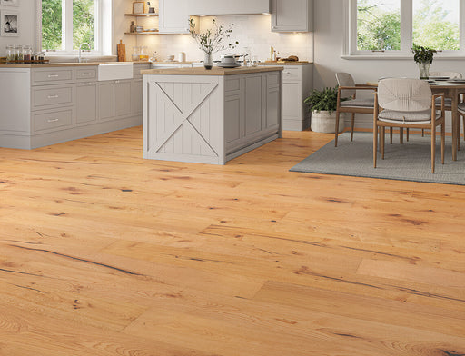 Golden Oak engineered oak plank flooring 220mm