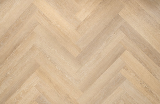Light Oak LVT herringbone flooring